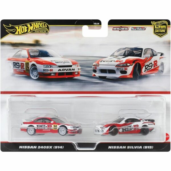 Hot Wheels Premium 2 Pack Nissan 240SX (S14) and Nissan Silvia (S15)