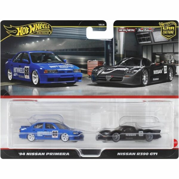 Hot Wheels Premium 2 Pack Nissan R390 GT1 / 94 Nissan Primera