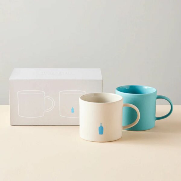 Blue Bottle Stone Mug Set (2 mug)