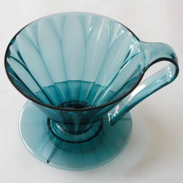 CAFEC Tritan Flower Dripper Clear Blue 1-2 Cups