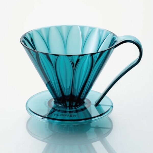 CAFEC Tritan Flower Dripper Clear Blue 2-4 Cups