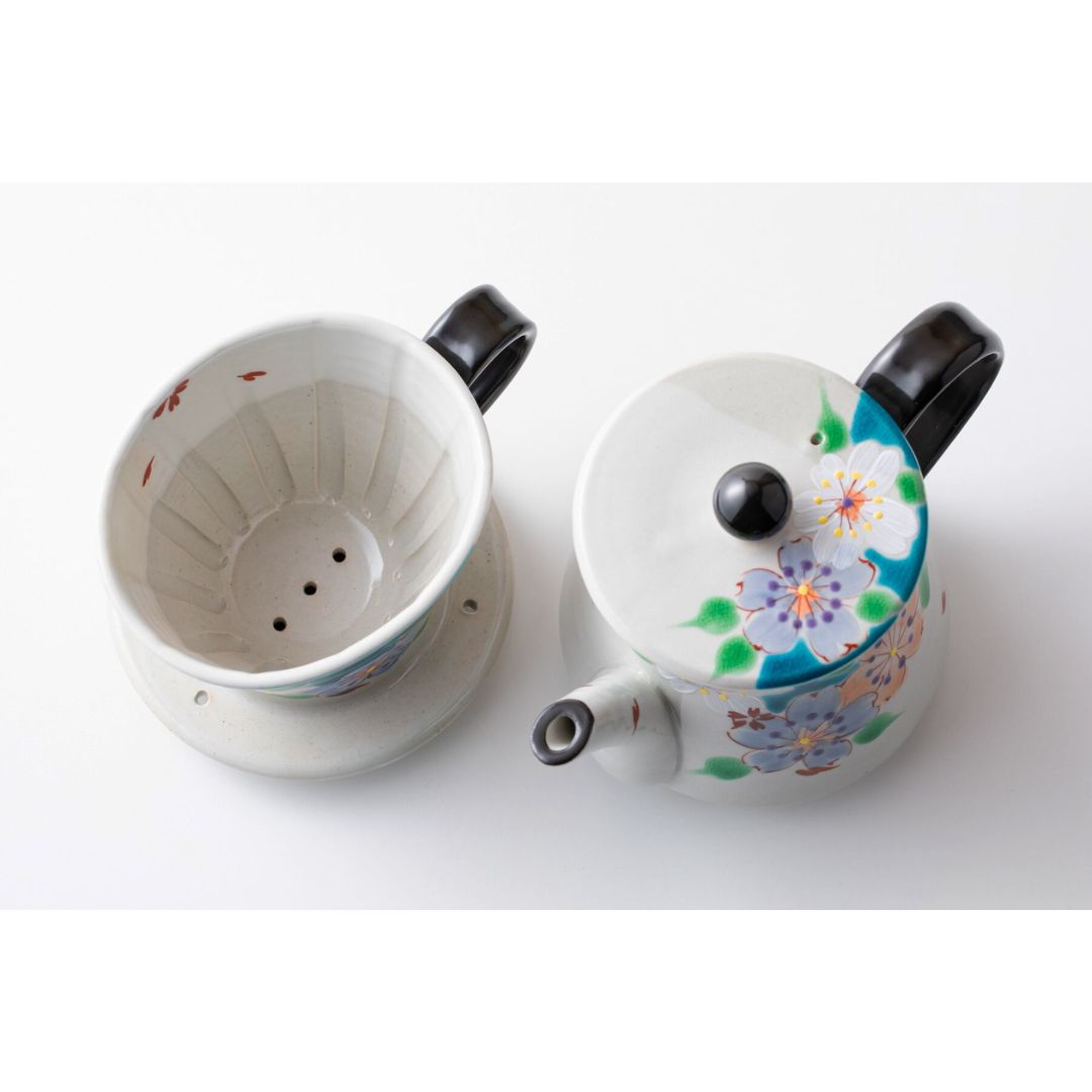 Kutani Ware Dripper and Pot 
