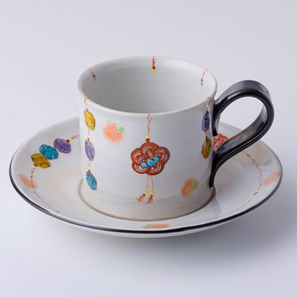 Kutani Ware Cup and Saucer