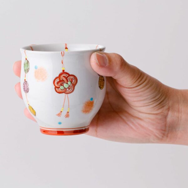 Kutani Ware Mizuhiki Teacup