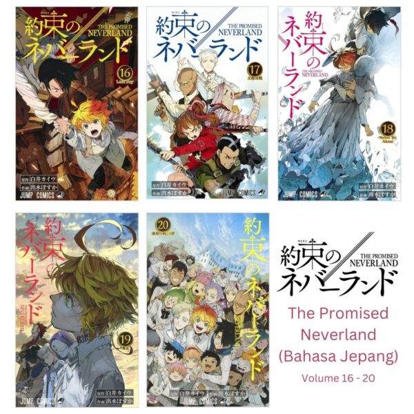 Komik (Shueisha) The Promised Neverland Bahasa Jepang (Volume 16-20)