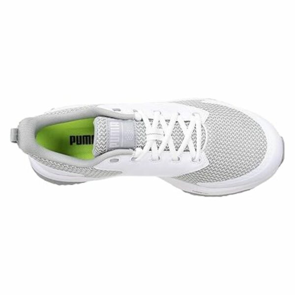 Sepatu golf Puma Grip Fusion Sports 3.0 Men's Spikeless White Silver (Size JP 25.5cm)