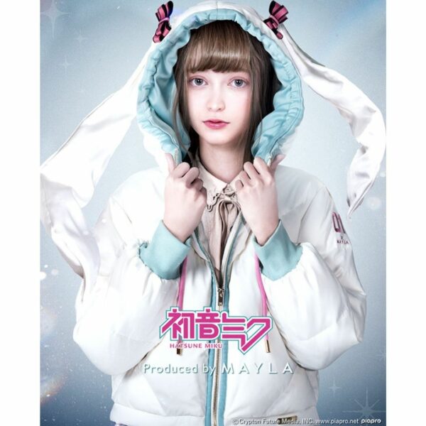 MAYLA CLASSIC x Hatsune Miku Iconic Down Jacket White [PO-24]