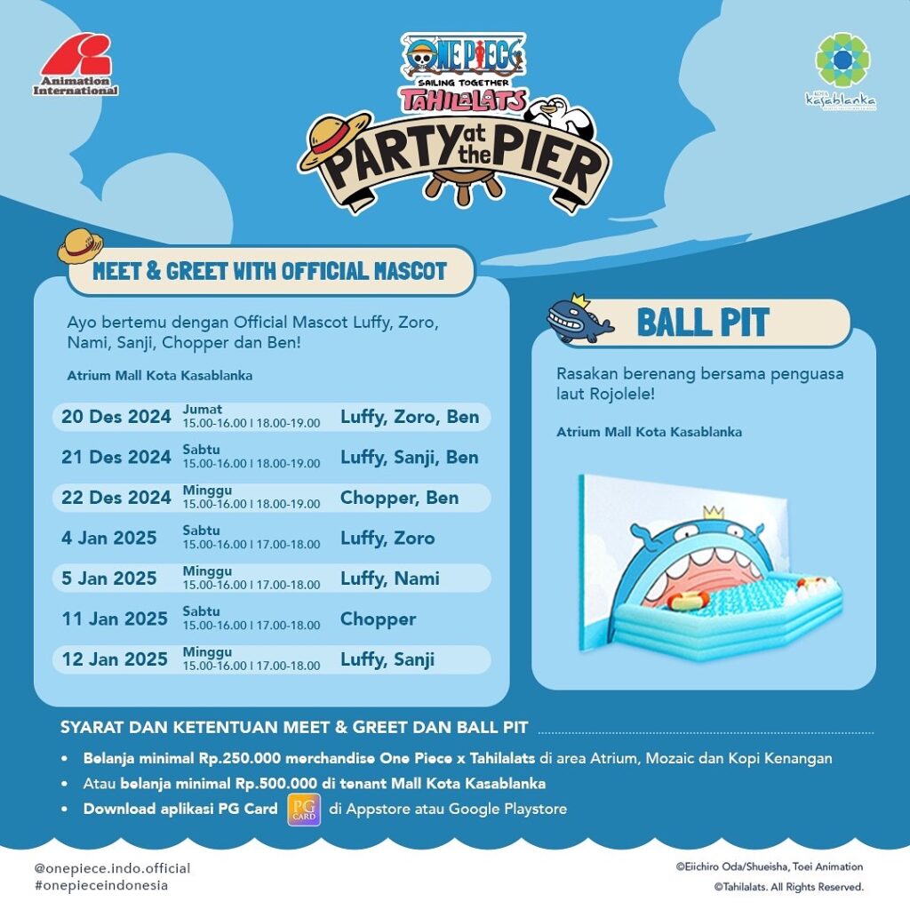 TITIP JEPANG - LIPUTAN EVENT ONE PIECE X TAHILALATS: PARTY AT THE PIER DI MAL KOTA KASABLANKA