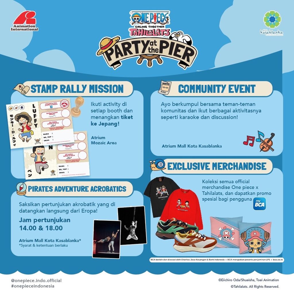 TITIP JEPANG - LIPUTAN EVENT ONE PIECE X TAHILALATS: PARTY AT THE PIER DI MAL KOTA KASABLANKA