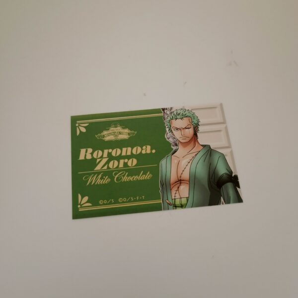 One Piece Roronoa Zoro White Chocolate Sticker