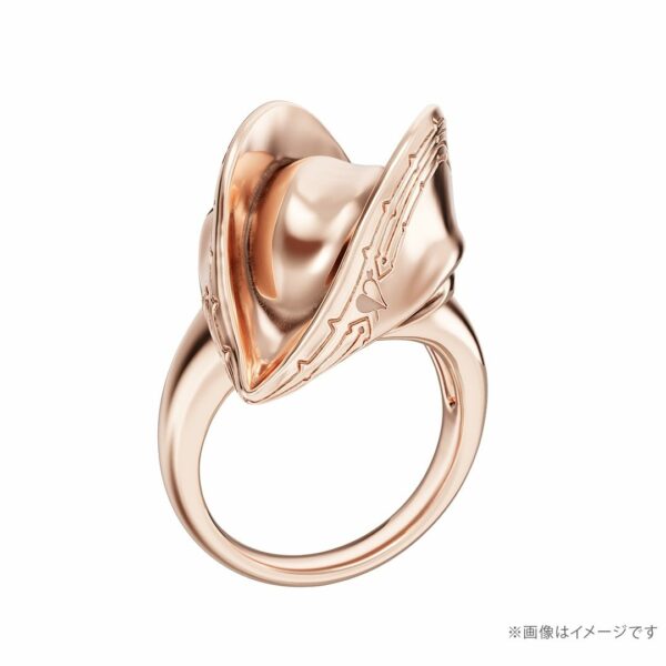 U-Treasure x Houshou Marine Scarf Silver pirate hat ring (pink gold plating) with Bonus [PO-24]