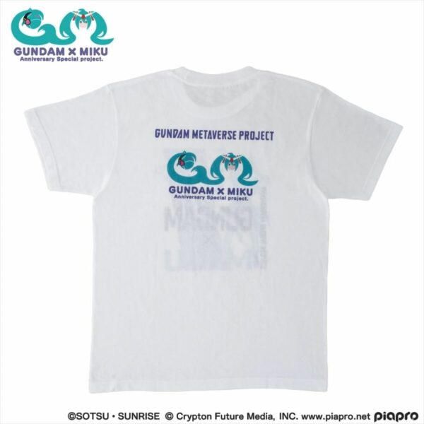 Gundam x Hatsune Miku T-shirt White [PO-24]