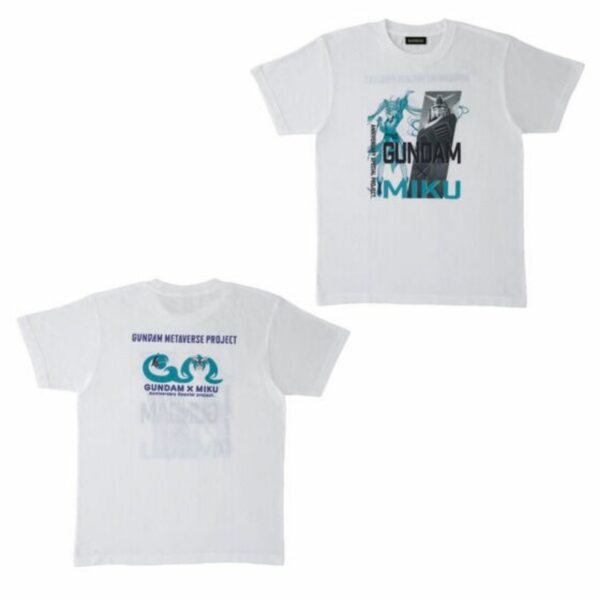 Gundam x Hatsune Miku T-shirt White [PO-24]