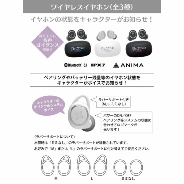 TWS Onkyo x Re:ZERO ANIMA AOW01 (Emilia) [PO-24]