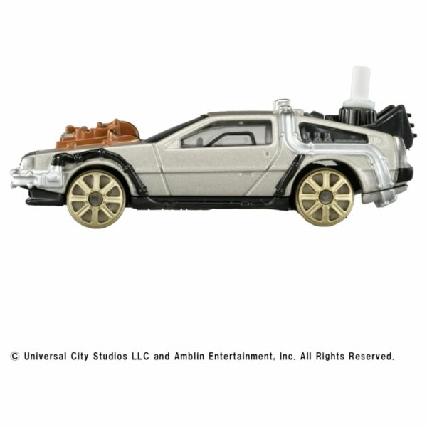 Takara Tomy Tomica Premium Back to the Future Time MachineTrain Wheel Mounted Ver PART3