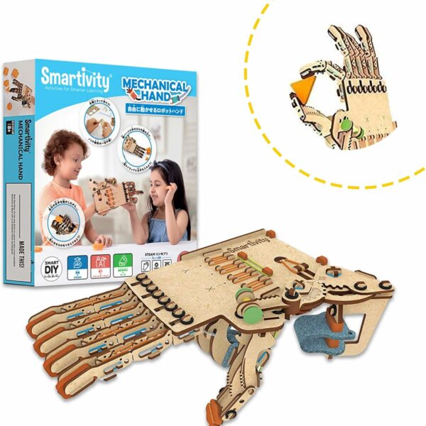 Smartivity Craft Kit, Robot Hand, Elementary School, Lower Grades, Ages 8 and Up