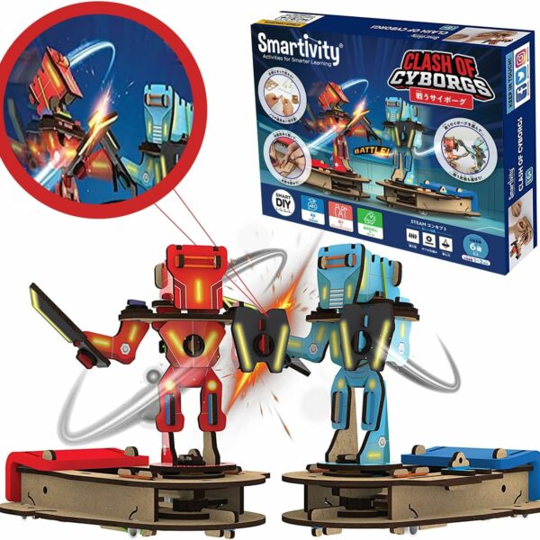 Smartivity - Build and Fight Cyborgs, Craft Kit, Educational Toy, Ages 6 and Up