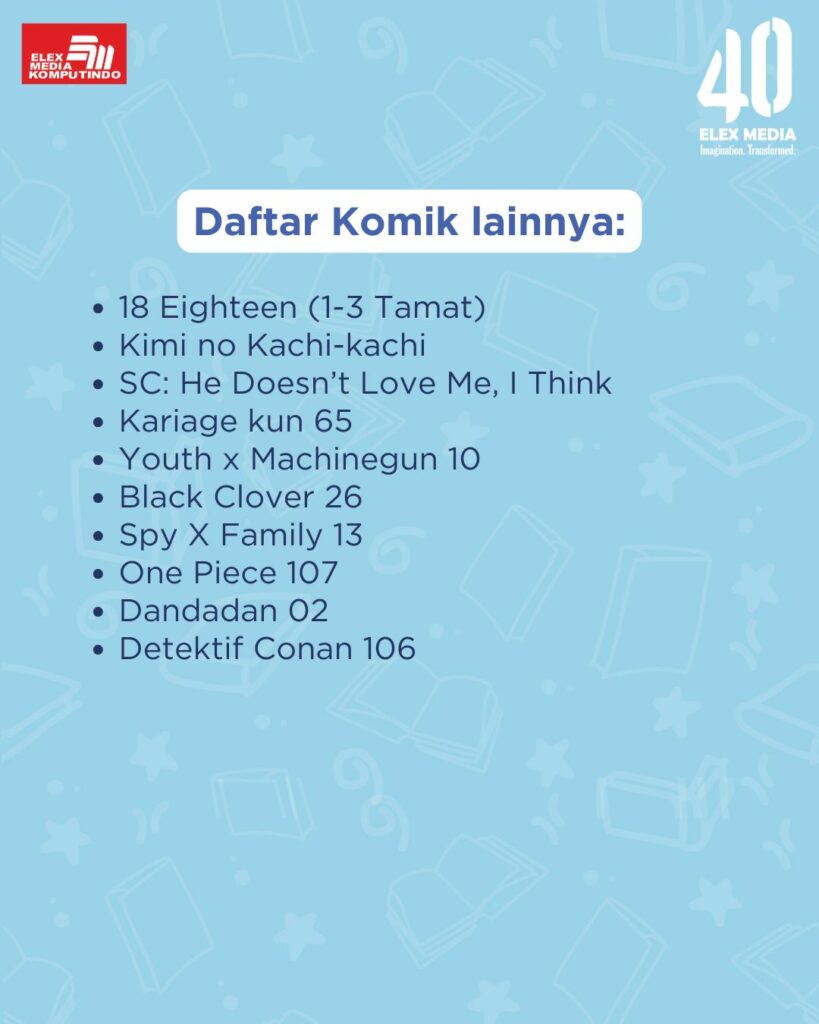 TITIP JEPANG - 23 KOMIK BARU ELEX MEDIA KOMPUTINDO TAHUN 2025