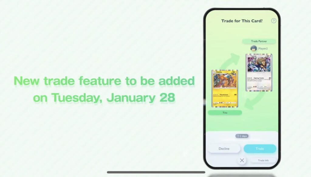 Pokemon TCG Pocket Fitur Trade