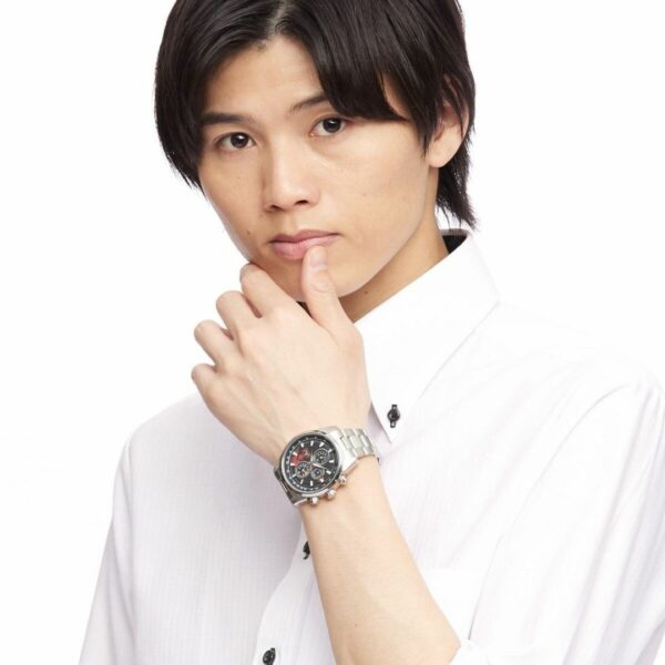Jam Tangan Kamen Rider New Cyclone 50th Image Chronograph Wristwatch (Bandai)