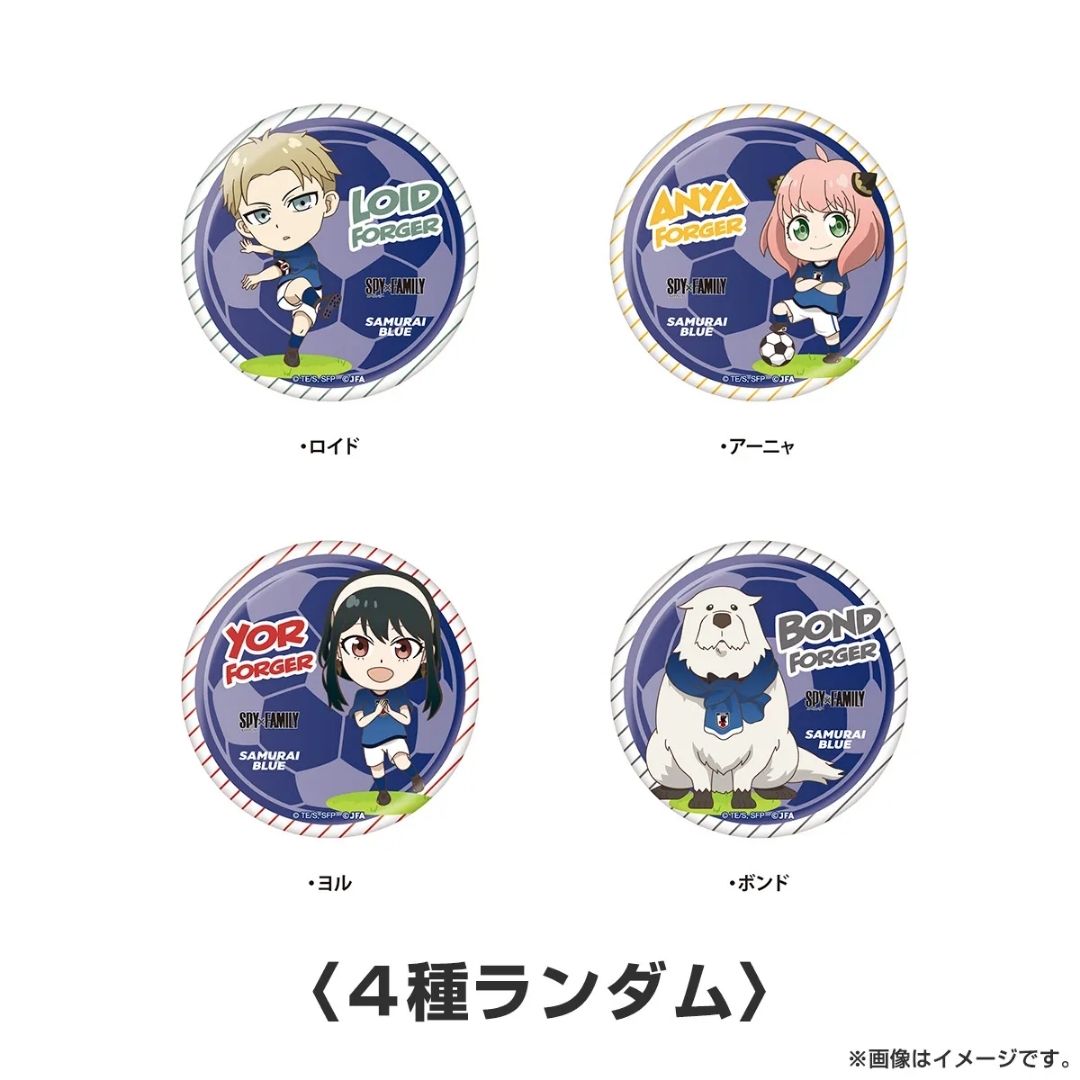 Pin SPYxFAMILY Edisi Timnas Jepang – Round Badge Karakter Random (1 pcs)