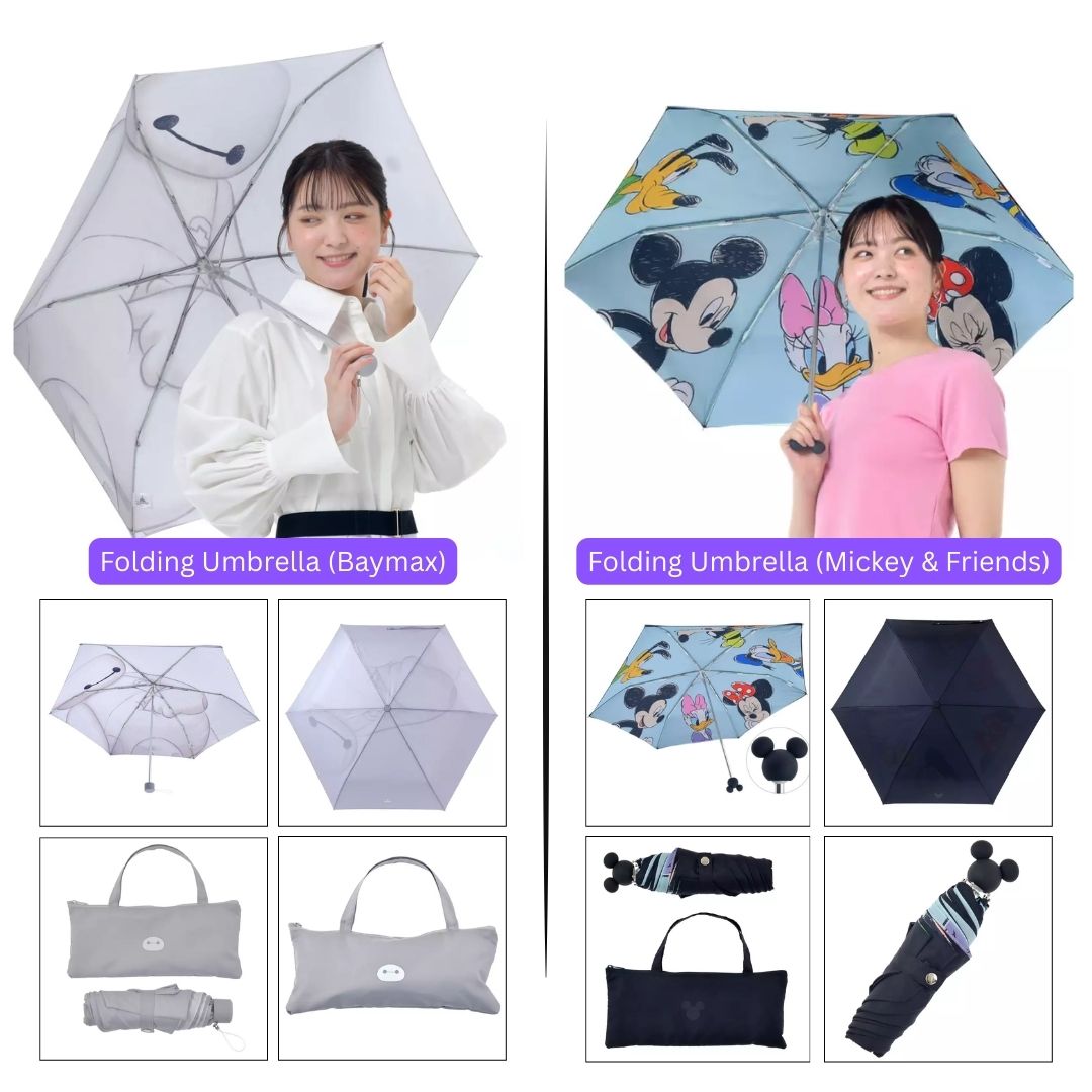 Payung Disney for Sunny and Rainy Day dengan Desain Elsa & Karakter Lain (Variasi)