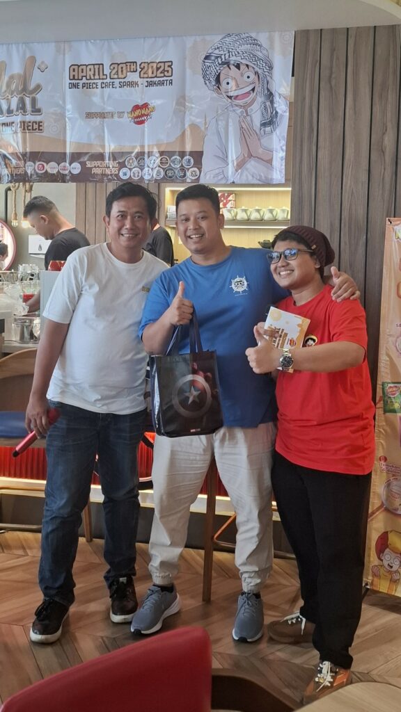 TITIP JEPANG – LIPUTAN EVENT HALALBIHALAL KOMUNITAS ONE PIECE DI ONE PIECE CAFE SENAYAN PARK