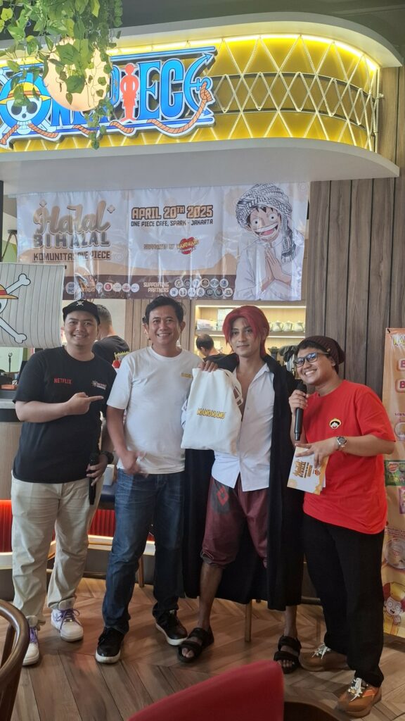 TITIP JEPANG – LIPUTAN EVENT HALALBIHALAL KOMUNITAS ONE PIECE DI ONE PIECE CAFE SENAYAN PARK