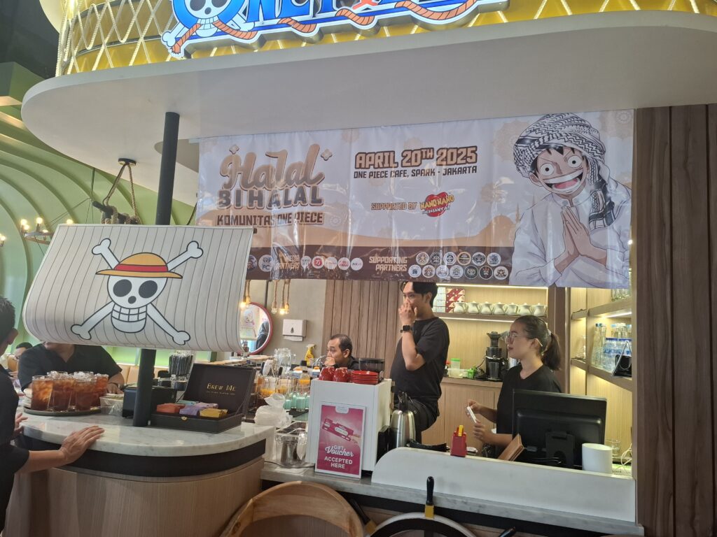 TITIP JEPANG – LIPUTAN EVENT HALALBIHALAL KOMUNITAS ONE PIECE DI ONE PIECE CAFE SENAYAN PARK