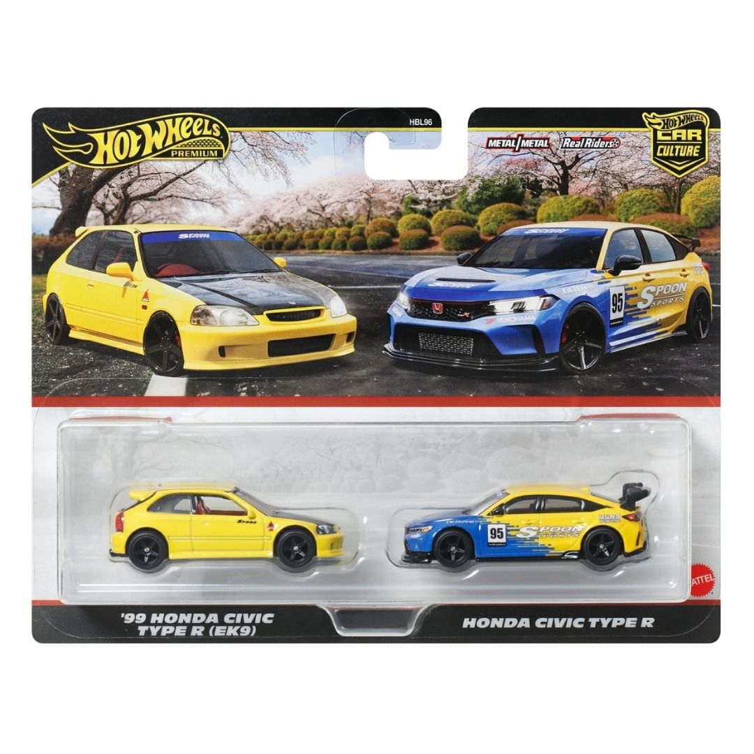 Hot Wheels Premium 2-Pack Honda Civic Type R (EK9) & Civic Type R - Edisi Kolektor! Hot Wheels Premium 2-Pack Honda Civic Type R (EK9) & Civic Type R - Edisi Kolektor!