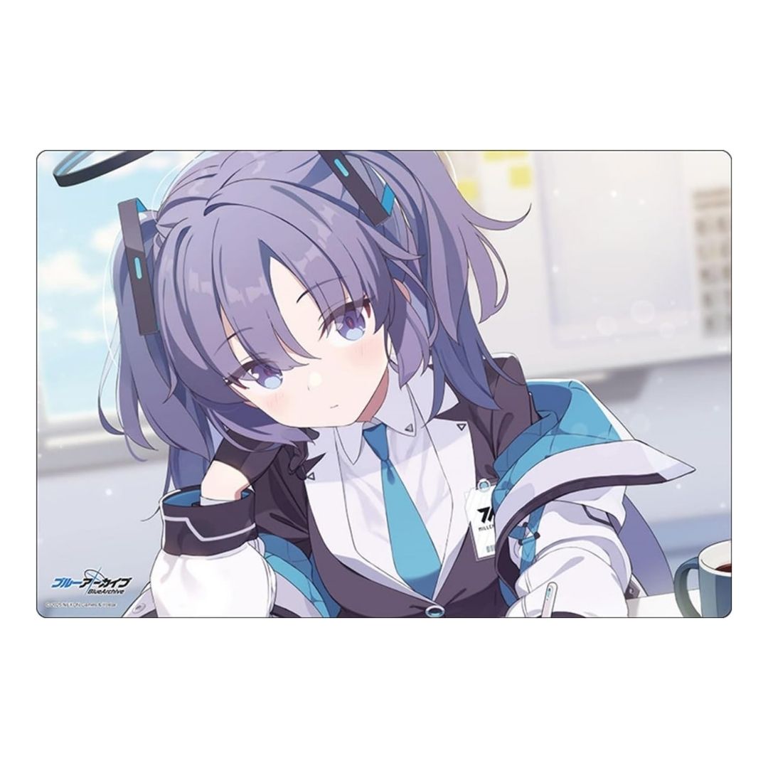 Rubber Mat Blue Archive Yuuka Versi Memorial Lobby Ilustrasi Resmi