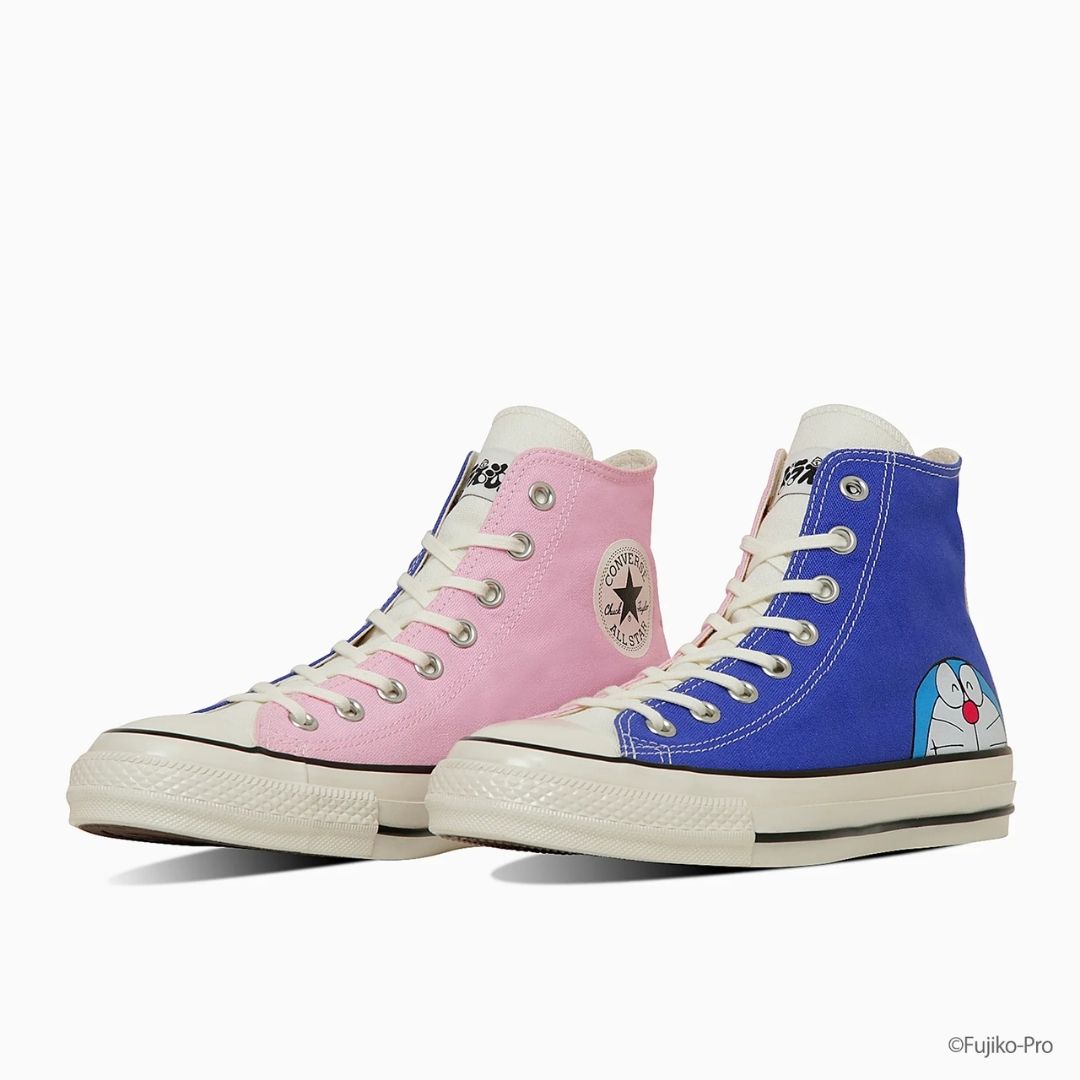 CONVERSE All Star Aged Doraemon FP HI Blue Pink – Sepatu Unik & Penuh Karakter CONVERSE All Star Aged Doraemon FP HI Blue Pink – Sepatu Unik & Penuh Karakter