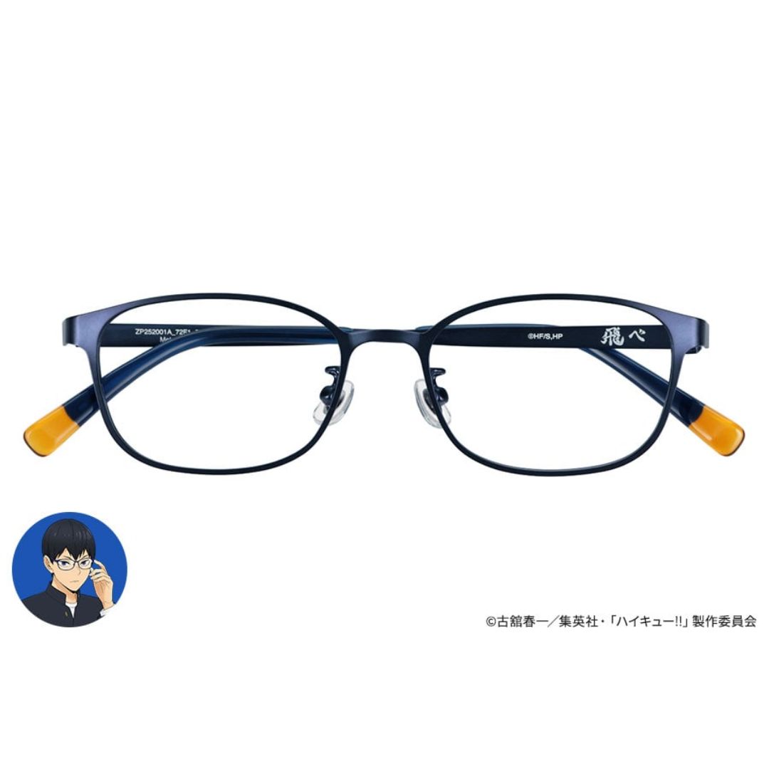 Kacamata Zoff X Haikyu!! Tobio Kageyama Model - Frame Wellington Metal Anime Eksklusif