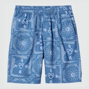 Uniqlo Disney in Blue Linen Blend Easy Shorts for Men - Celana Pendek Pria Katun Linen Motif Disney Uniqlo Disney in Blue Linen Blend Easy Shorts for Men - Celana Pendek Pria Katun Linen Motif Disney