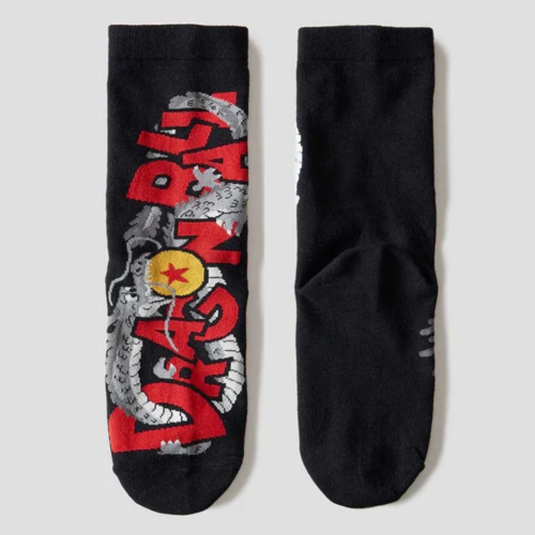 Graniph Dragon Ball Z - DRAGON BALL Logo Middle Socks - Kaos Kaki Logo Ikonik Graniph Dragon Ball Z - DRAGON BALL Logo Middle Socks - Kaos Kaki Logo Ikonik