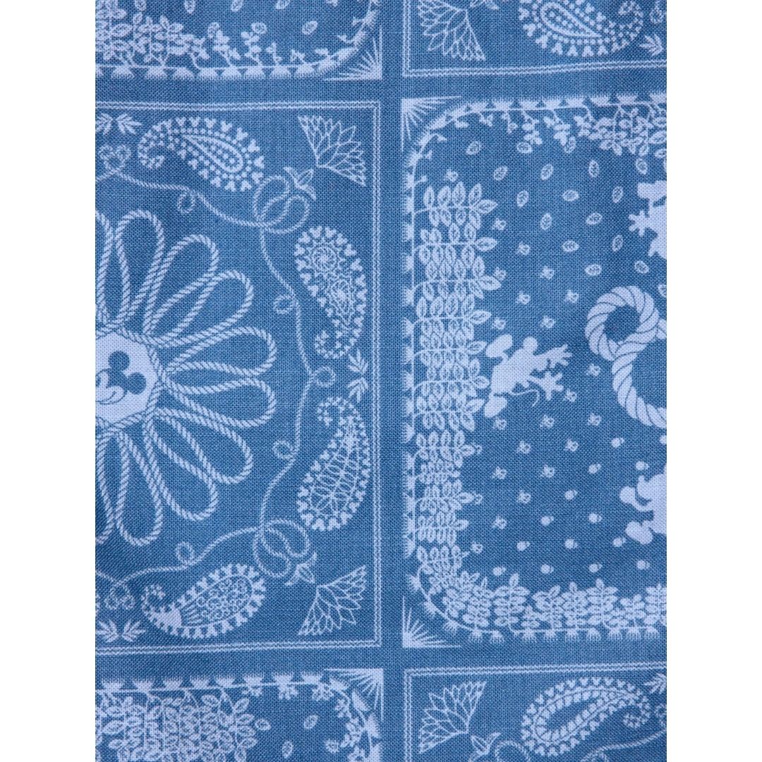 Uniqlo Disney in Blue Cotton Linen Shirt for Men - Kemeja Pria Katun Linen Motif Mickey Mouse Blue Uniqlo Disney in Blue Cotton Linen Shirt for Men - Kemeja Pria Katun Linen Motif Mickey Mouse Blue