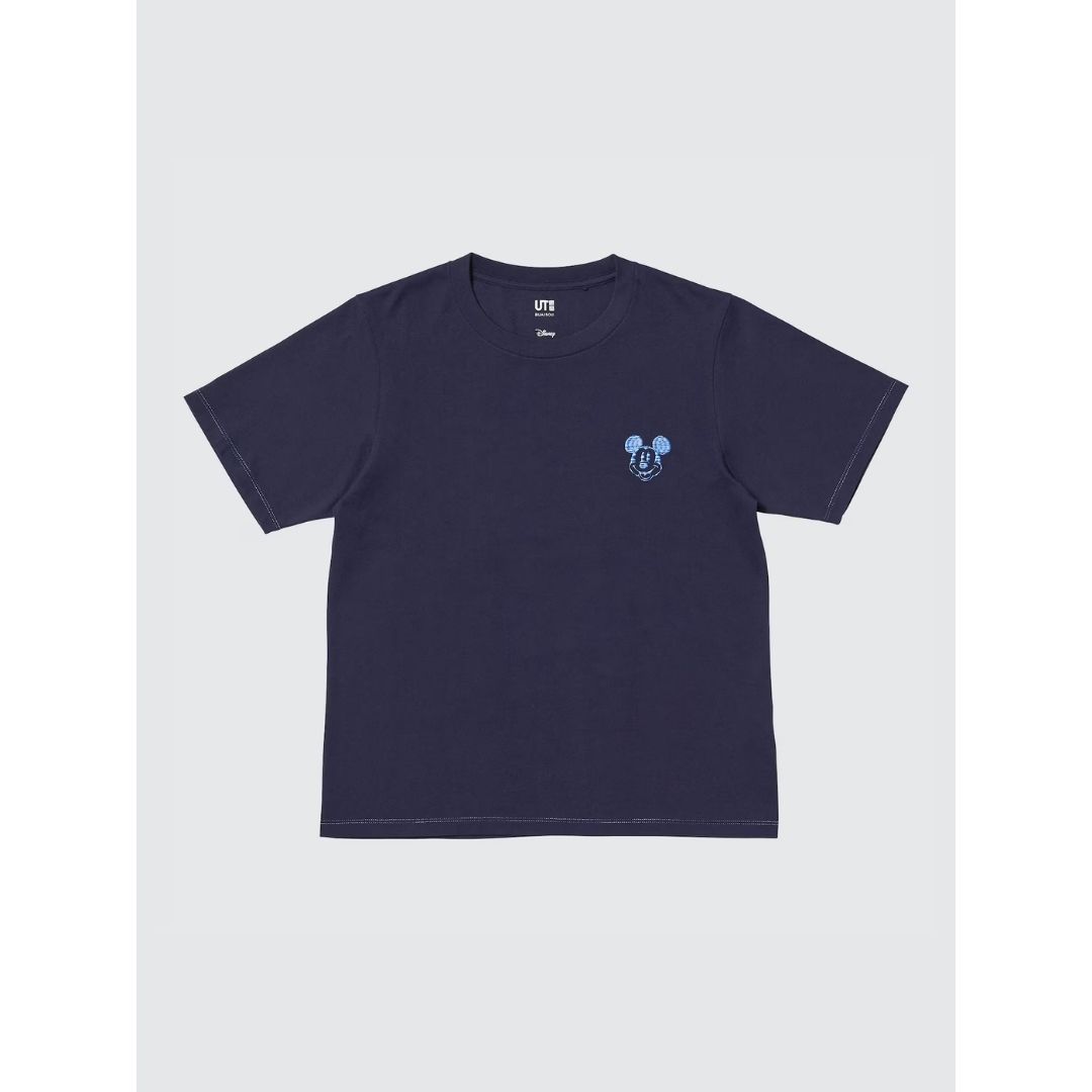 Uniqlo Disney in Blue UT for Women T-shirt - Kaos Wanita Katun Motif Mickey Mouse Navy