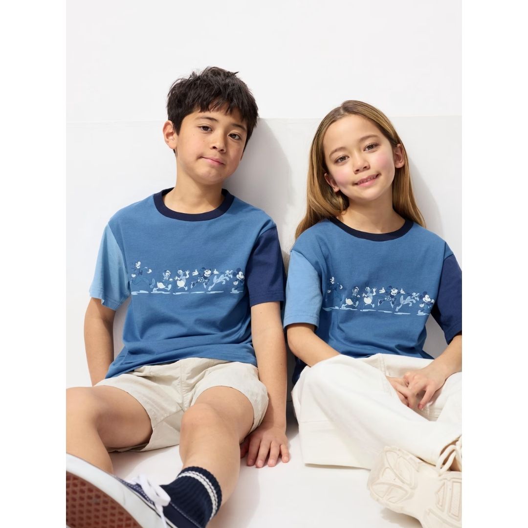 Uniqlo Disney in Blue UT for Kids T-shirt 63 Blue - Kaos Anak Katun Motif Mickey Mouse Biru Uniqlo Disney in Blue UT for Kids T-shirt 63 Blue - Kaos Anak Katun Motif Mickey Mouse Biru