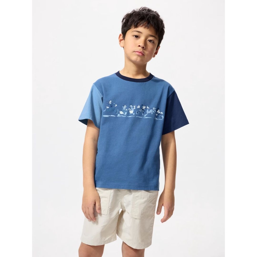 Uniqlo Disney in Blue UT for Kids T-shirt 63 Blue - Kaos Anak Katun Motif Mickey Mouse Biru Uniqlo Disney in Blue UT for Kids T-shirt 63 Blue - Kaos Anak Katun Motif Mickey Mouse Biru