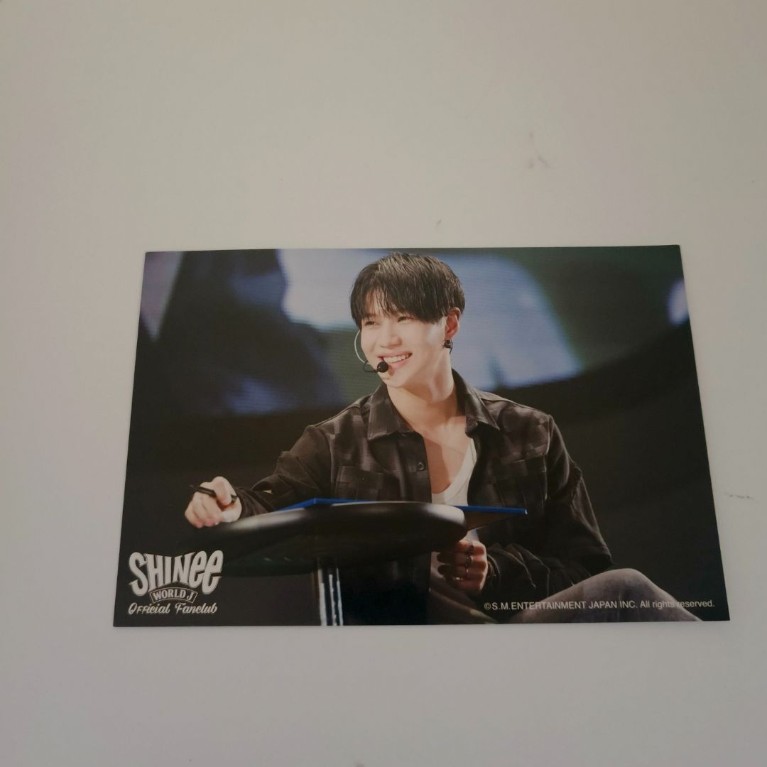 Postcard Taemin SHINee Official - SHINee WORLD J Fanclub (Like New)