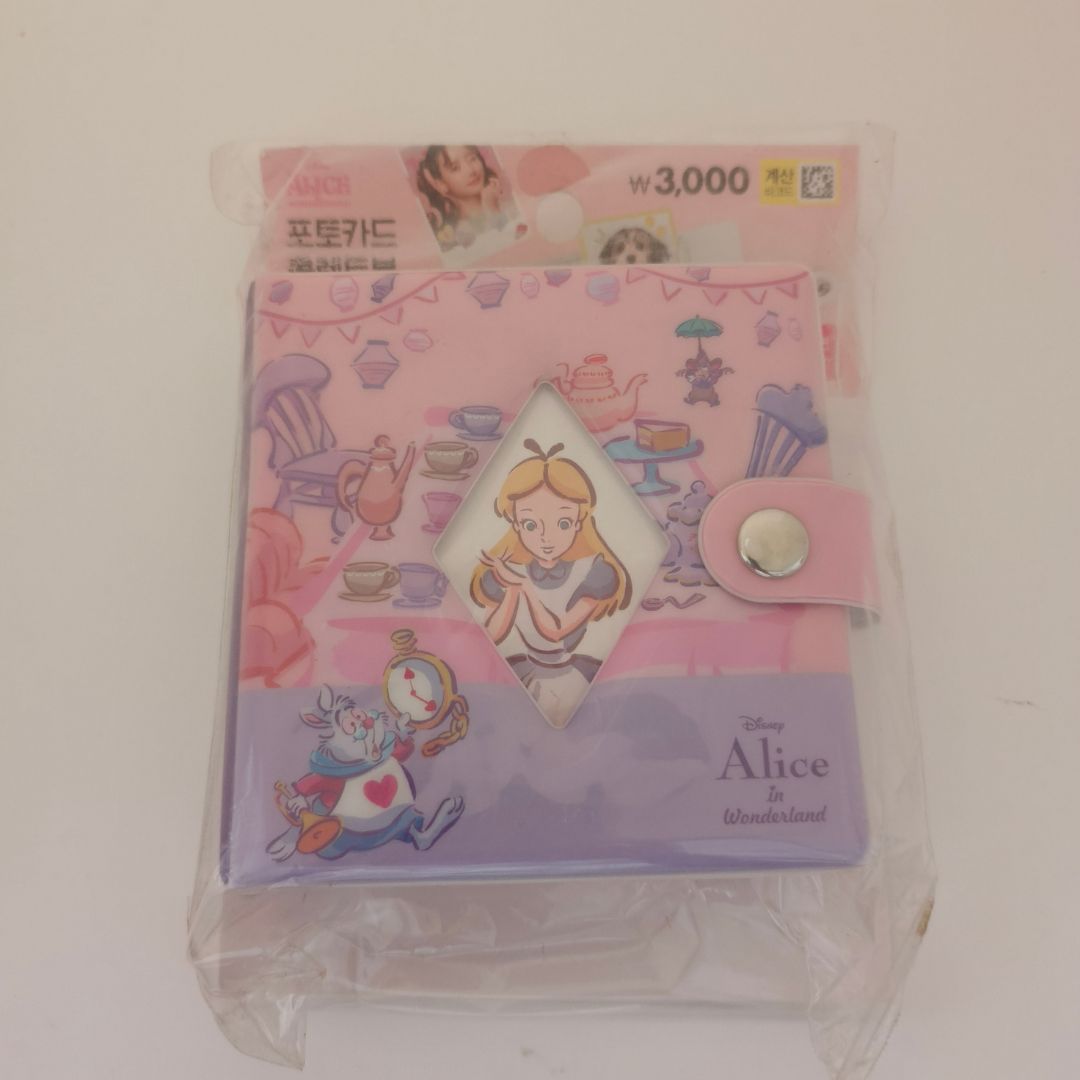Korea Daiso Alice Collect Book Purple Pink - Album Photocard / Trading Card Disney Alice in Wonderland