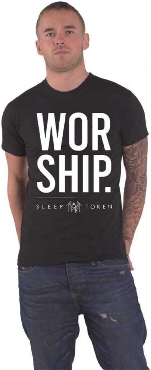 [Rock Off officially licensed products] Sleep Token Worship Band Logo T Shirt [XL] 2023