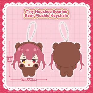 Hoshou Marine - Tiny Houshou Bearine Rawr Plushie Keychain