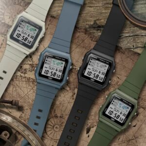 Jam Tangan CASIO Classic DIG STD WORLD MAP Unisex dengan Fitur Lengkap PO-25