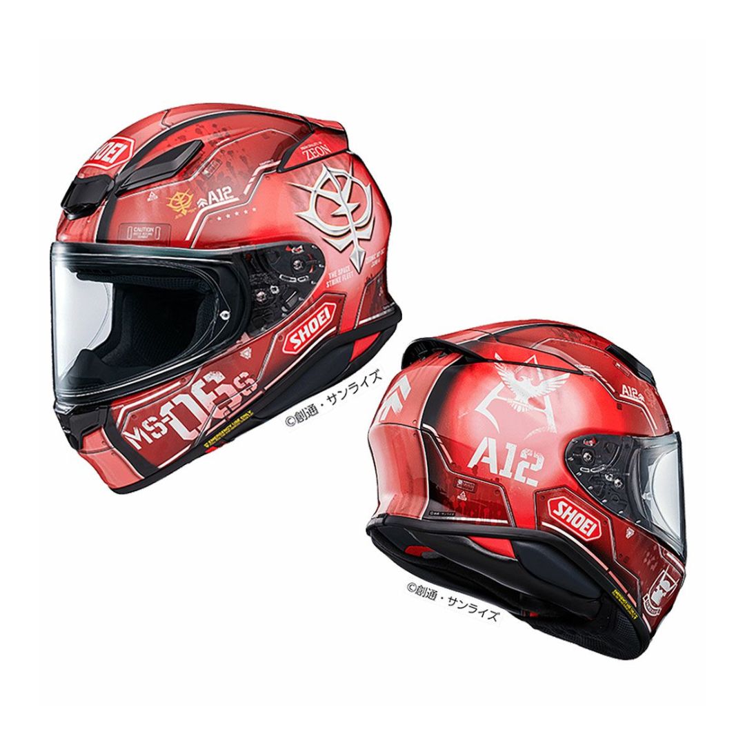 SHOEI Z-8 MS-06S Char's Zaku II Helmet - Helm Motor Full Face Edisi Spesial Gundam