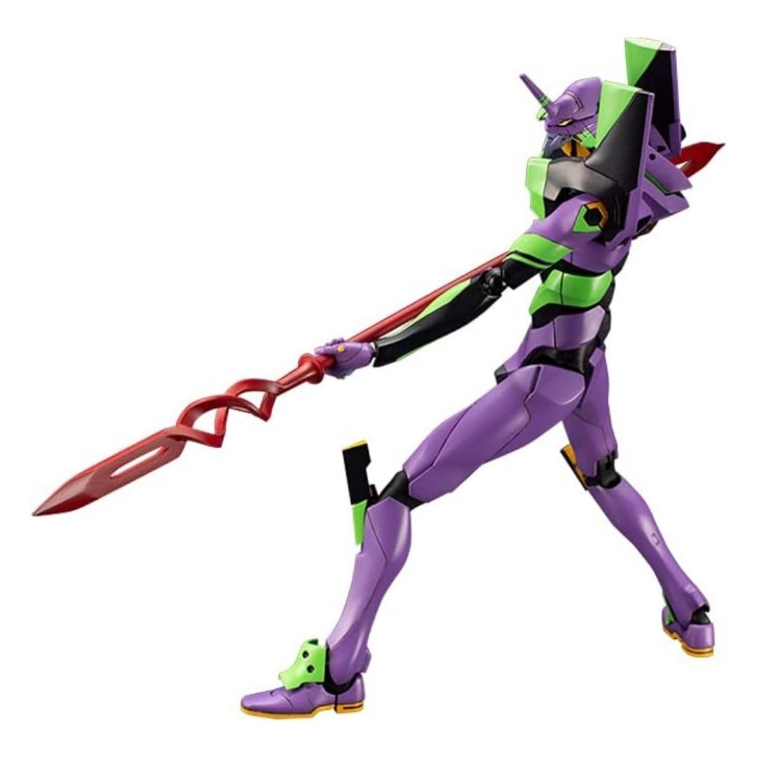 Kotobukiya Evangelion Unit-01 dengan Lance of Cassius - Model Kit Plastik Skala 1/400, Tinggi 190mm