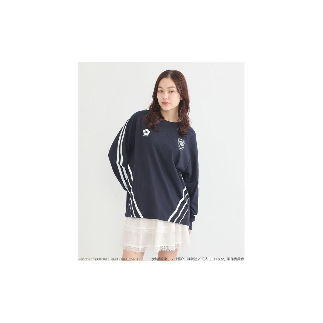 Kaos Blue Lock Long Sleeve Earth Music Ecology Kolaborasi Resmi PO-25 Kaos Blue Lock Long Sleeve Earth Music Ecology Kolaborasi Resmi PO-25