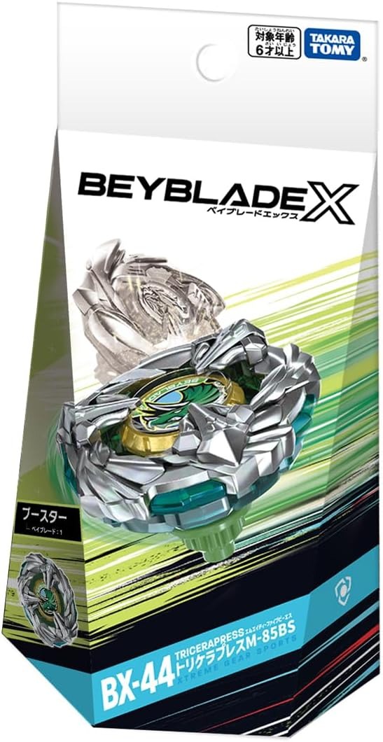 BEYBLADE X BX-44 Booster Tricerapless M-85BS BEYBLADE X BX-44 Booster Tricerapless M-85BS