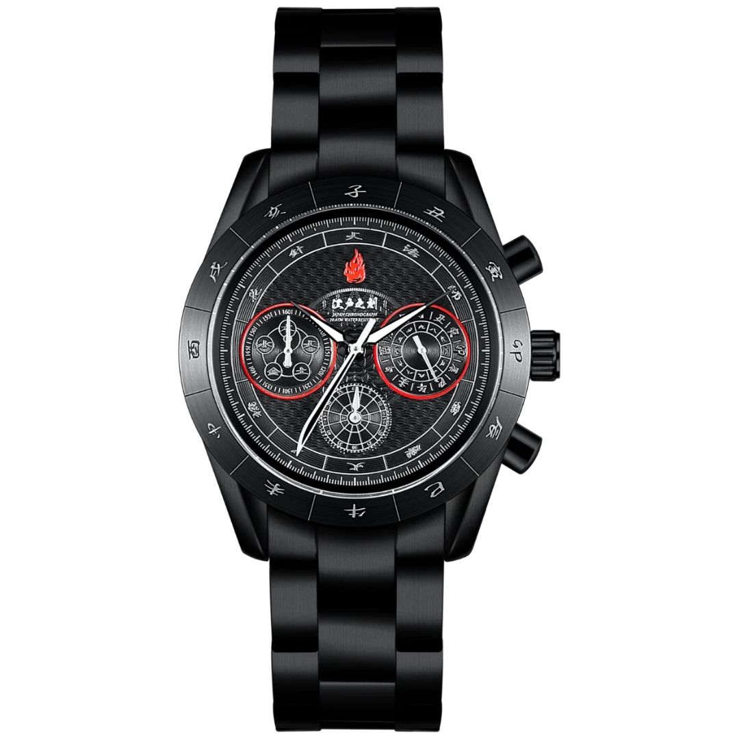 Hell's Paradise Edo Time Chronograph Wristwatch - Jam Tangan Kronograf Jigokuraku Nuansa Jepang Hell's Paradise Edo Time Chronograph Wristwatch - Jam Tangan Kronograf Jigokuraku Nuansa Jepang