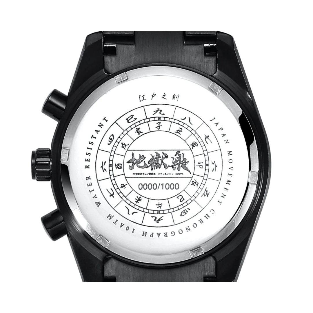Hell's Paradise Edo Time Chronograph Wristwatch - Jam Tangan Kronograf Jigokuraku Nuansa Jepang Hell's Paradise Edo Time Chronograph Wristwatch - Jam Tangan Kronograf Jigokuraku Nuansa Jepang